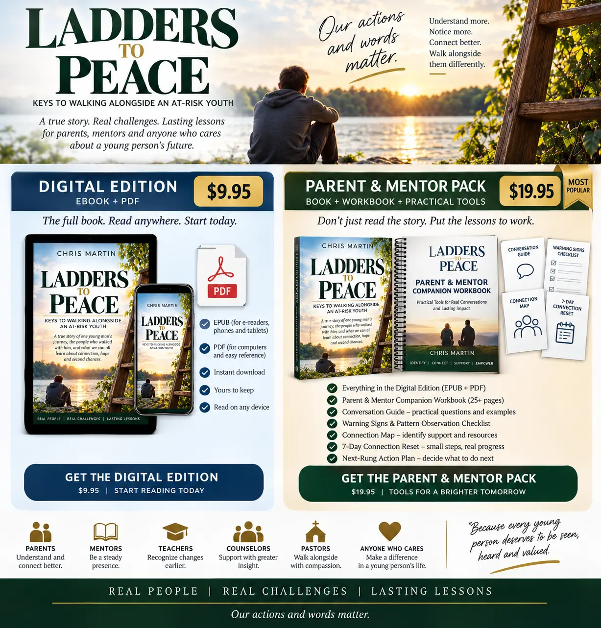 The Ladders to Peace Digital Edition and the Parent & Mentor Pack